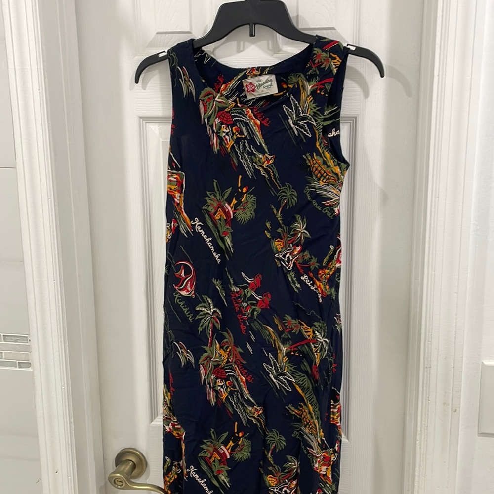 Long Hawaiian dress size XS made in Hawaii by The Hawaiian Original